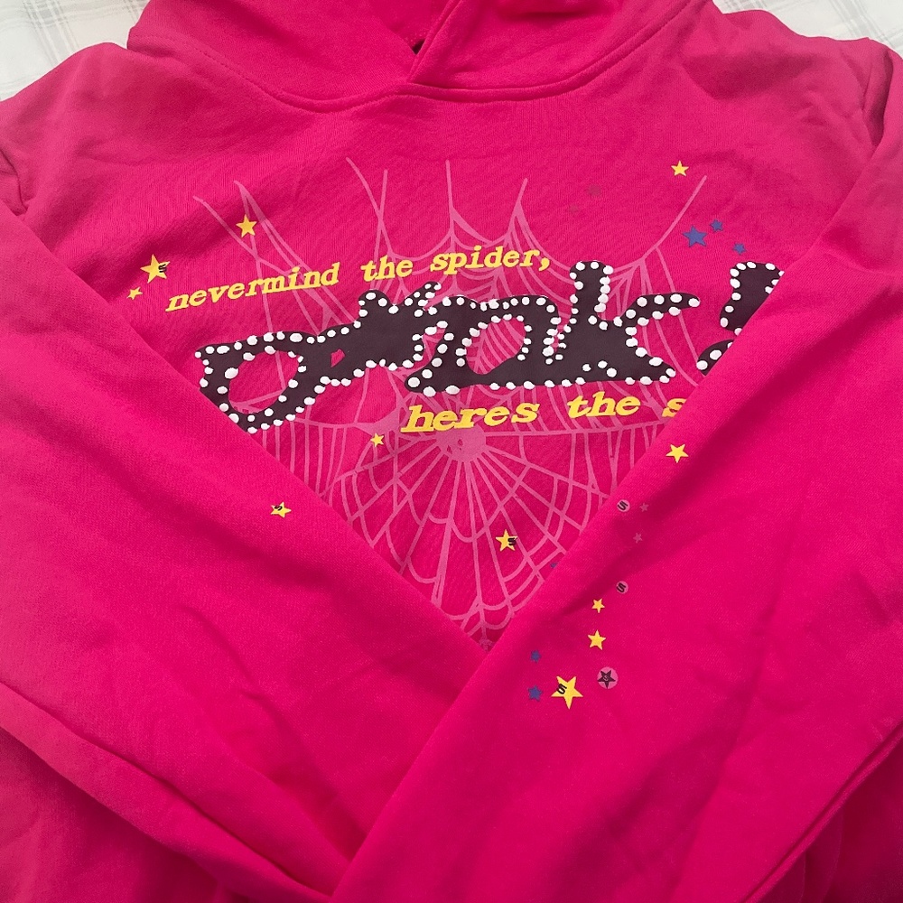 COPY - sp5der PINK hoodie